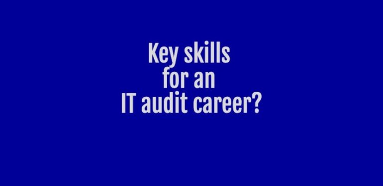key skills required for an it audit career