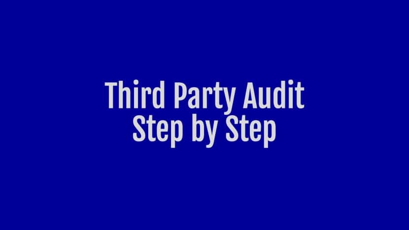 third party audit step by step